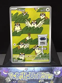 Pokemon Card Pidgey 207/197 Obsidian Flames Holo Illustration Rare Near Mint - Image 1