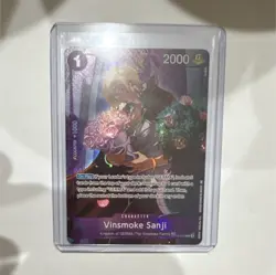 Bandai Vinsmoke Sanji Holo Treasure Rare Character Card One Piece CCG OP10-063 - Image 1