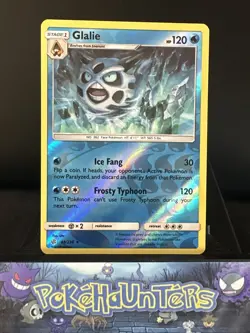 Pokemon Card Glalie 48/236 Cosmic Eclipse Reverse Holo Rare Near Mint - Image 1