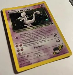 Rocket’s Mewtwo HOLO Gym Challenge 14/132 Original Vintage Pokemon Cards - Image 4
