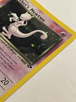 Rocket’s Mewtwo HOLO Gym Challenge 14/132 Original Vintage Pokemon Cards - Image 5