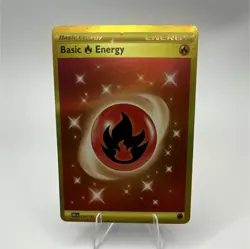 Pokemon TCG Basic Fire Energy 230/197 SV03 Obsidian Flames Foil Secret Rare Card - Image 1