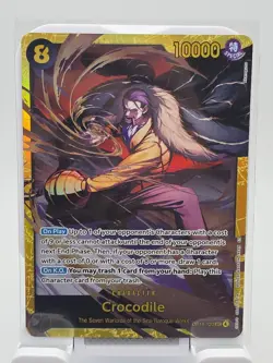 One Piece CCG OP14-120 Crocodile Secret Rare Full Art Card 2025 - Image 1