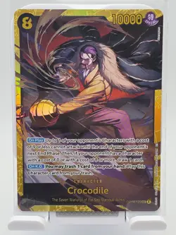 One Piece CCG OP14-120 Crocodile Secret Rare Full Art Card 2025 - Image 2