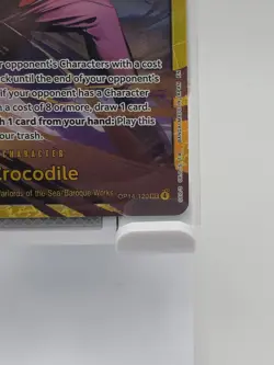 One Piece CCG OP14-120 Crocodile Secret Rare Full Art Card 2025 - Image 3