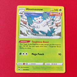 Abomasnow 010/198 Rare Card Chilling Reign Pokemon TCG card - Image 1