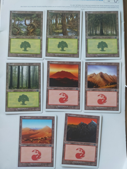 Set of Magic: the Gathering 6th edition basic lands, Excellent condition - Image 1