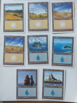 Set of Magic: the Gathering 6th edition basic lands, Excellent condition - Image 1