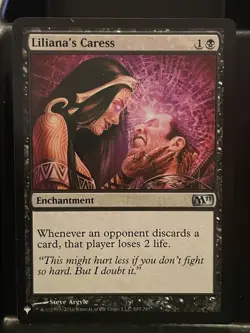 Liliana's Caress NM MTG The List Mystery Booster - Image 1
