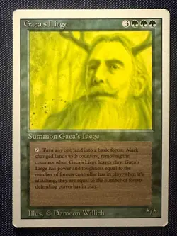 Gaea's Liege - 1994 Magic the Gathering MTG Revised - Near Mint - Free Shipping - Image 1