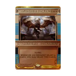 WOTC MtG Amonkhet Invocation Consecrated Sphinx (MR) (Foil) EX - Image 1