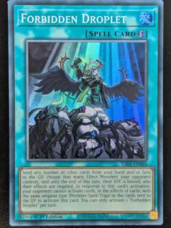 Verbotener Tropfen RA01-EN064 Super Rare EN NM YUGIOH - Image 1