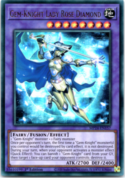 Gem-Knight Lady Rose Diamond - MP24-EN157 Ultra Rare 1st Edition Yugioh - Image 1