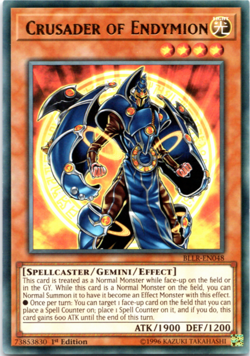 Crusader of Endymion BLLR-EN048 - Ultra Rare - 1st Edition Yugioh - Image 1