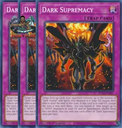 Yugioh! 3x Dark Supremacy SUDA-EN067 Common 1st Ed NM - Image 1