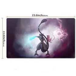 Pokemon Table Playmat Mew Mewtwo TCG CCG Play Pad Trading Card Game Mat Mousepad - Image 2
