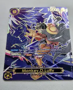 One Piece (OP-13) Carrying On His Will Monkey.D.Luffy SP OP09-119 - Image 2
