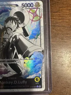 English One Piece TCG Monkey D Luffy ST29-001 Parallel Alternate Art Leader NM - Image 2