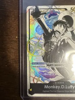 English One Piece TCG Monkey D Luffy ST29-001 Parallel Alternate Art Leader NM - Image 3