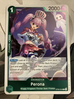 One Piece! Perona - Foil Rare - Emperors in the New World - OP09-034 - NM - Image 1