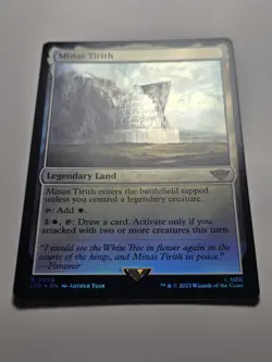 Minas Tirith (Foil) 0256 - LTR NM magic MTG lotr legendary land card - Image 2