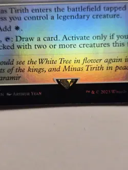 Minas Tirith (Foil) 0256 - LTR NM magic MTG lotr legendary land card - Image 3