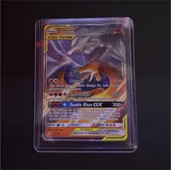Pokemon Reshiram & Charizard GX 20/214 SM Unbroken Bonds Ultra Rare Holo Card - Image 1