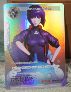 Kusanagi Motoko Ghost in the Shell SAC_2045 Promo Foil Card Force of Will TCG - Image 3