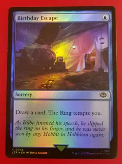 1x Birthday Escape (0043) | FOIL | LTR: Tales of Middle-Earth | MTG Magic Cards - Image 1