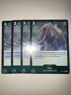 OP08-039 Zou X4 Playset Rare English One Piece TCG Card Game CCG - Image 1