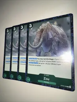 OP08-039 Zou X4 Playset Rare English One Piece TCG Card Game CCG - Image 3