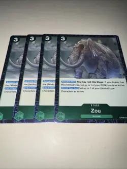 OP08-039 Zou X4 Playset Rare English One Piece TCG Card Game CCG - Image 4