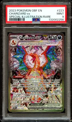PSA 9 MINT Charizard Ex 223/197 SPECIAL ILLUSTRATION RARE HOLO Pokemon Card 256 - Image 2