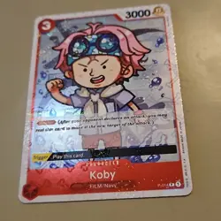 One Piece Jolly Roger Holo Film Red Koby P-014/241 Promotion Cards NM TCG CCG - Image 2