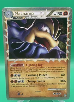 Machamp Prime 95/102 Ultra Rare Holo HGSS Triumphant Pokemon Card - LP - Image 1