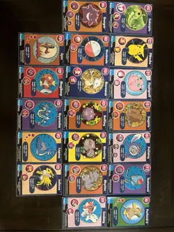 1999 Burger King Pokemon Perforated Cards including Pikachu And Gengar - Image 1