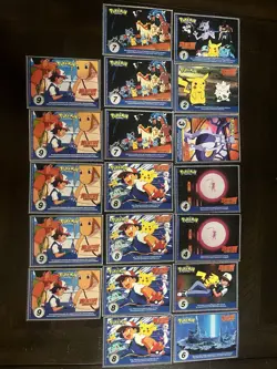 1999 Burger King Pokemon Perforated Cards including Pikachu And Gengar - Image 2