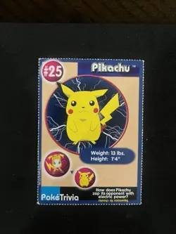 1999 Burger King Pokemon Perforated Cards including Pikachu And Gengar - Image 4