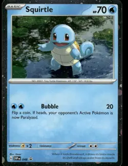 Pokemon Cards Squirtle 048 Scarlet & Violet Promo COSMOS HOLO NM - Image 1