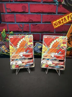 PokemonTCG Ho-Oh GX 131/147 Burning Shadows UltraRare Card NM Condition Lot Of 2 - Image 1