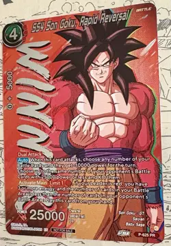 SS4 Son Goku, Rapid Reversal WINNER Foil Promo P-625 PR Dragon Ball Super Card - Image 5