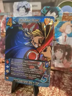 Flex Your Might | MY HERO ACADEMIA CCG CARD | ULTRA RARE 26/108 FIRST ED MHA03 - Image 2