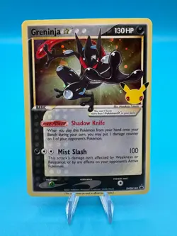 Pokemon Card Greninja Gold Star SWSH144 Celebrations Black Star Promo Holo NM - Image 1