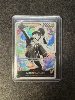 Bandai One Piece Card Game Monkey.D.Luffy Leader ST29-001 Parallel Foil - Image 3