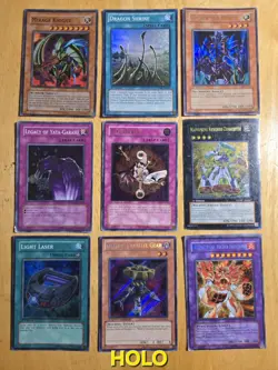 Vintage 1996 YuGiOh Cards Holo Common Mixed Lot of 108 Fair Condition - Image 1