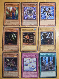 Vintage 1996 YuGiOh Cards Holo Common Mixed Lot of 108 Fair Condition - Image 2