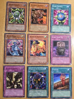 Vintage 1996 YuGiOh Cards Holo Common Mixed Lot of 108 Fair Condition - Image 4
