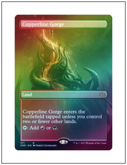 1x Copperline Gorge, Foil Borderless Art, Magic the Gathering MTG NM - Image 1