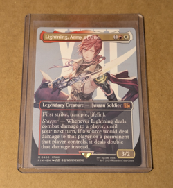 MTG - Lightning, Army of One (0400) - Borderless Mythic #400 - Final Fantasy NM - Image 1