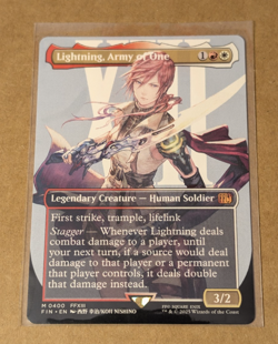 MTG - Lightning, Army of One (0400) - Borderless Mythic #400 - Final Fantasy NM - Image 2